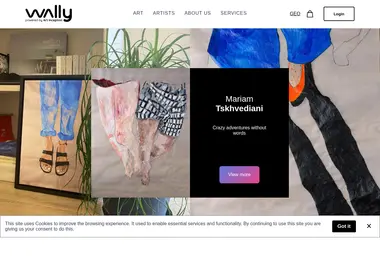 Screenshot of wally.ge