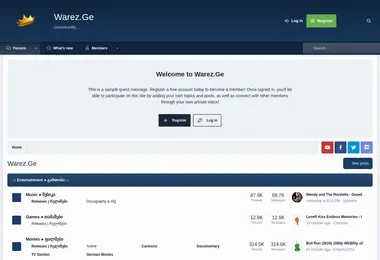 Скриншот warez.ge
