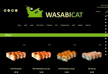 Screenshot of wasabicat.ge