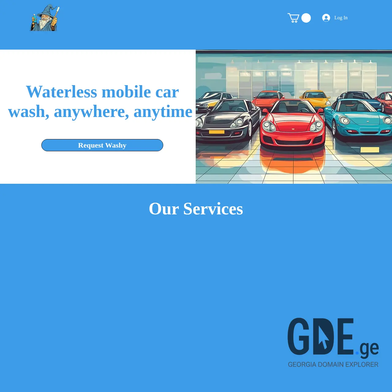 Screenshot of the site washywashy.ge at 2025-12-12