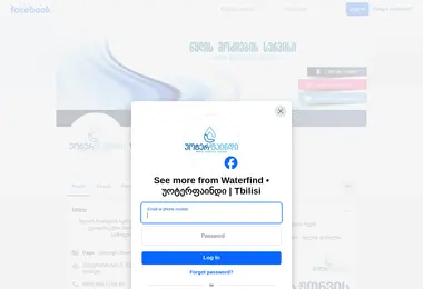Screenshot of waterfind.ge
