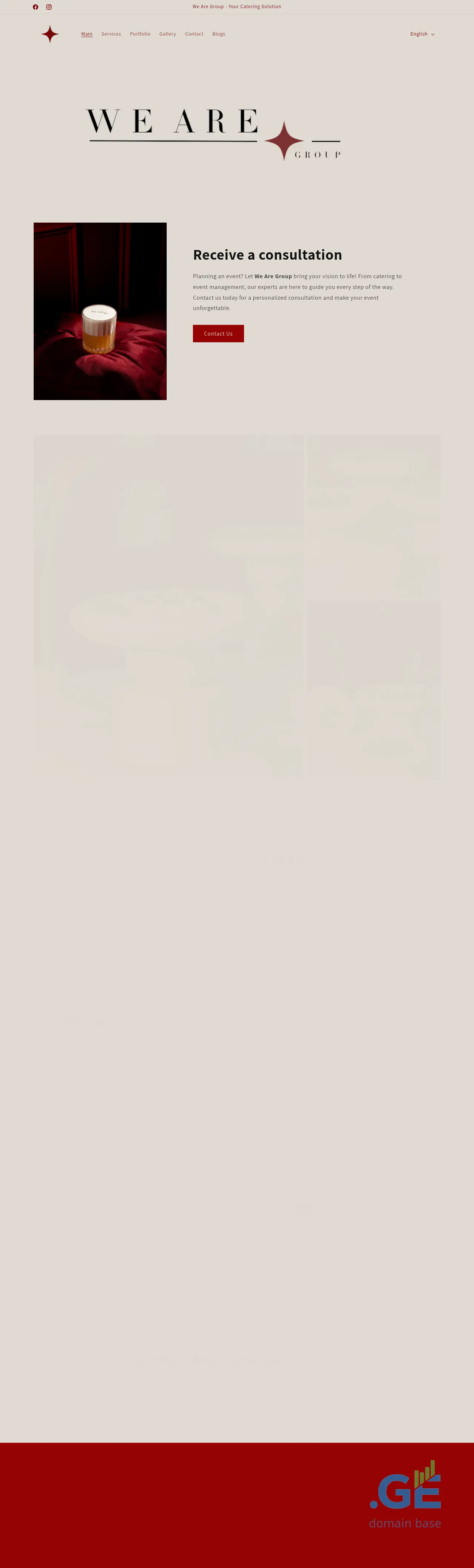 Screenshot of the site wearegroup.ge