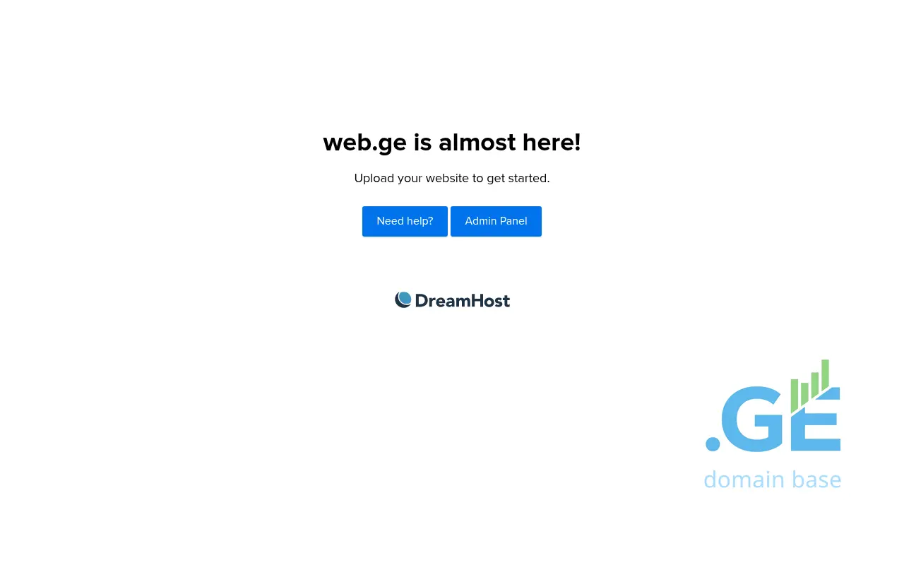 Screenshot of the site web.ge