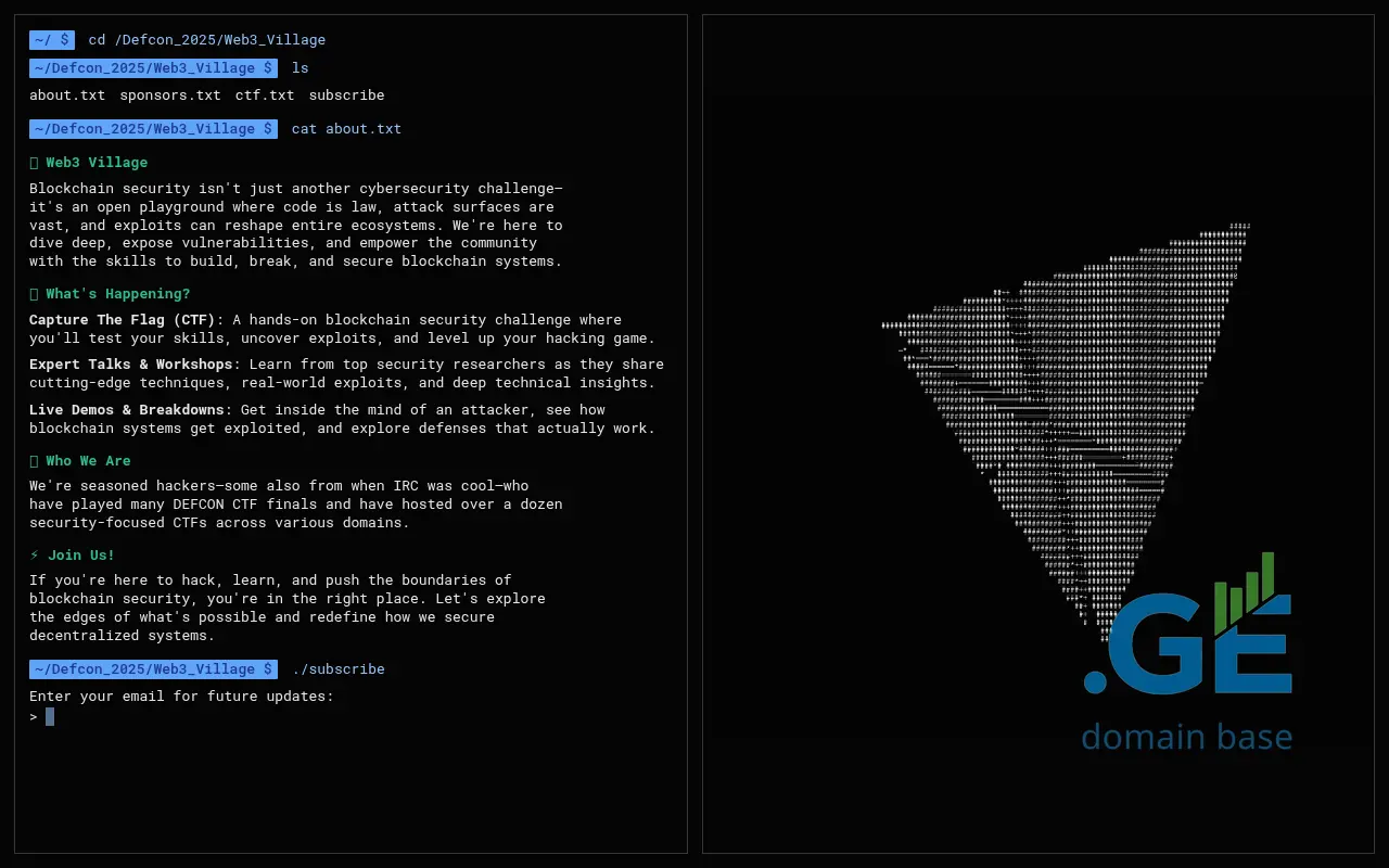 Screenshot of the site web3villa.ge