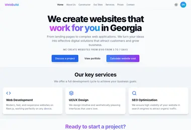 Screenshot of webb.ge