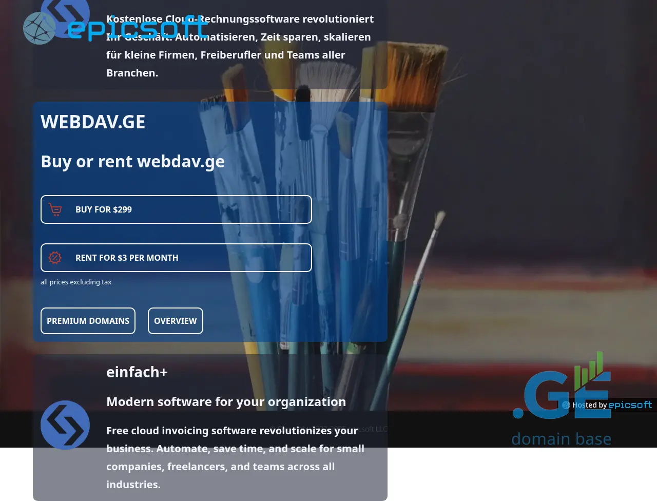 Screenshot of the site webdav.ge