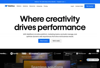 Скриншот webflow.ge