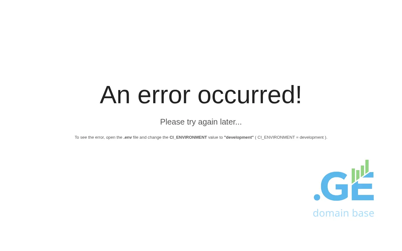 Screenshot of the site webge.ge