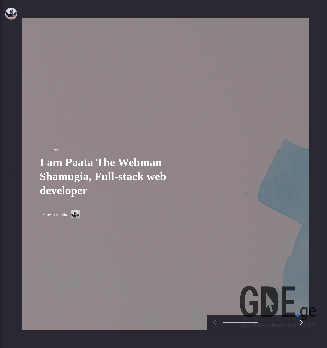 Screenshot of the site webman.ge at 2025-12-03