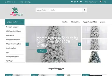 Screenshot of webmart.ge