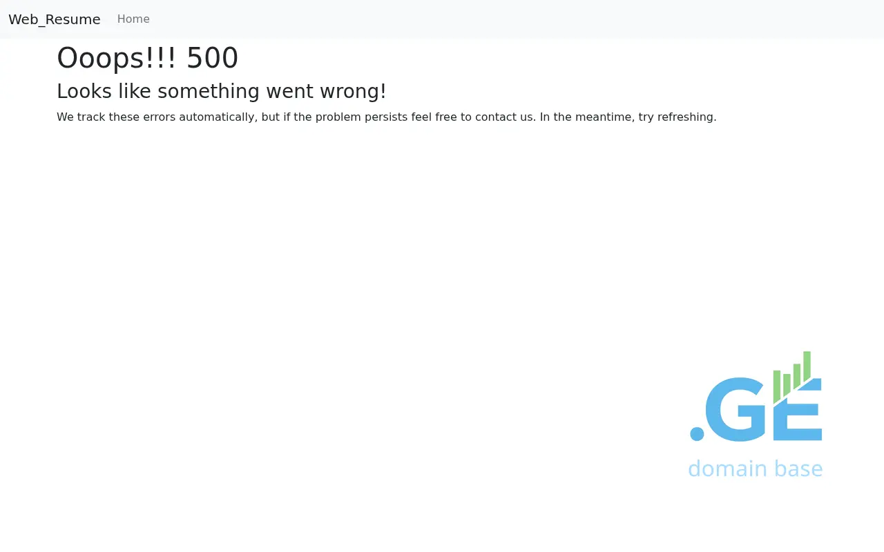 Screenshot of the site webresume.ge