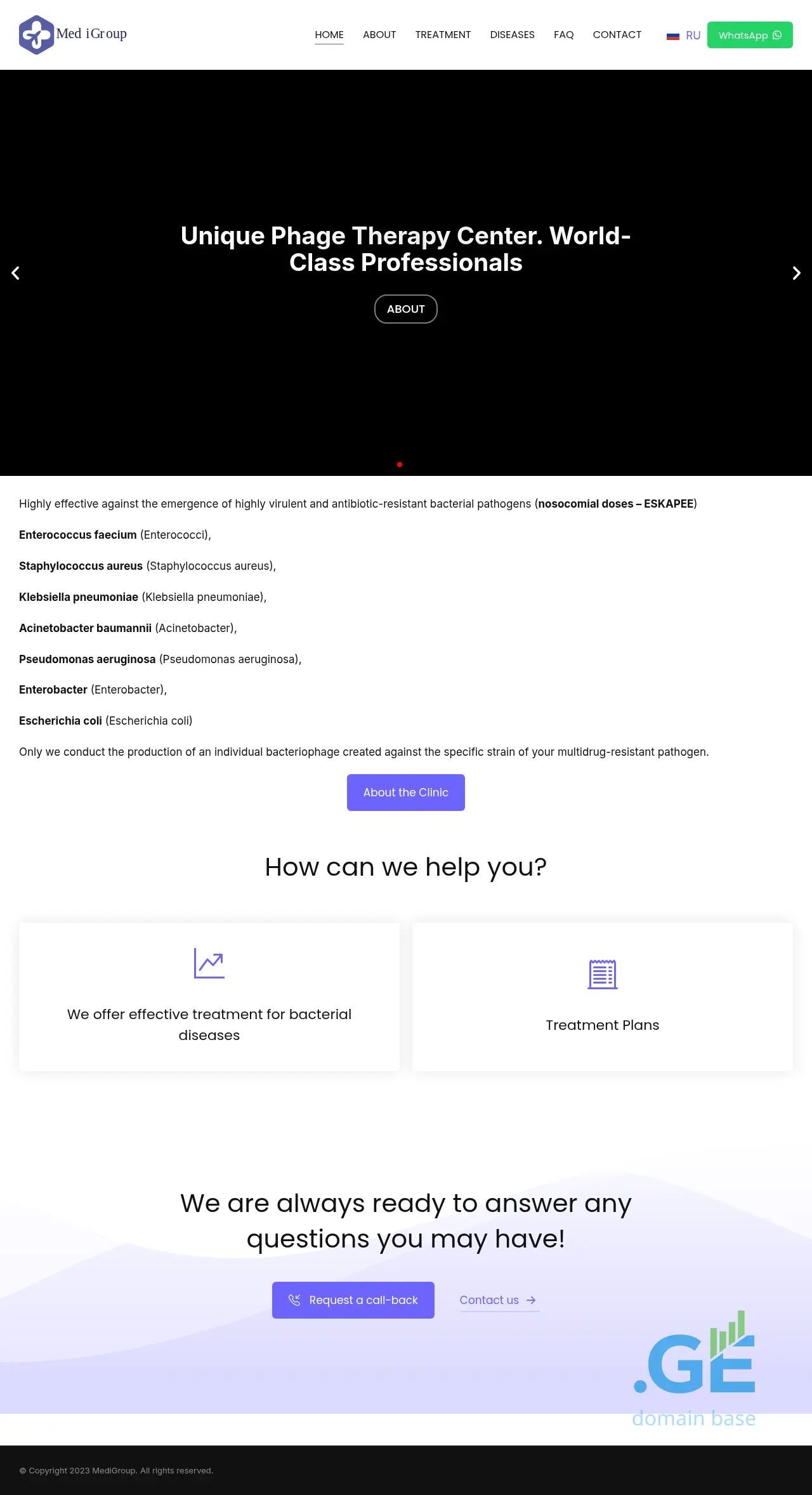 Screenshot of the site webtest.ge