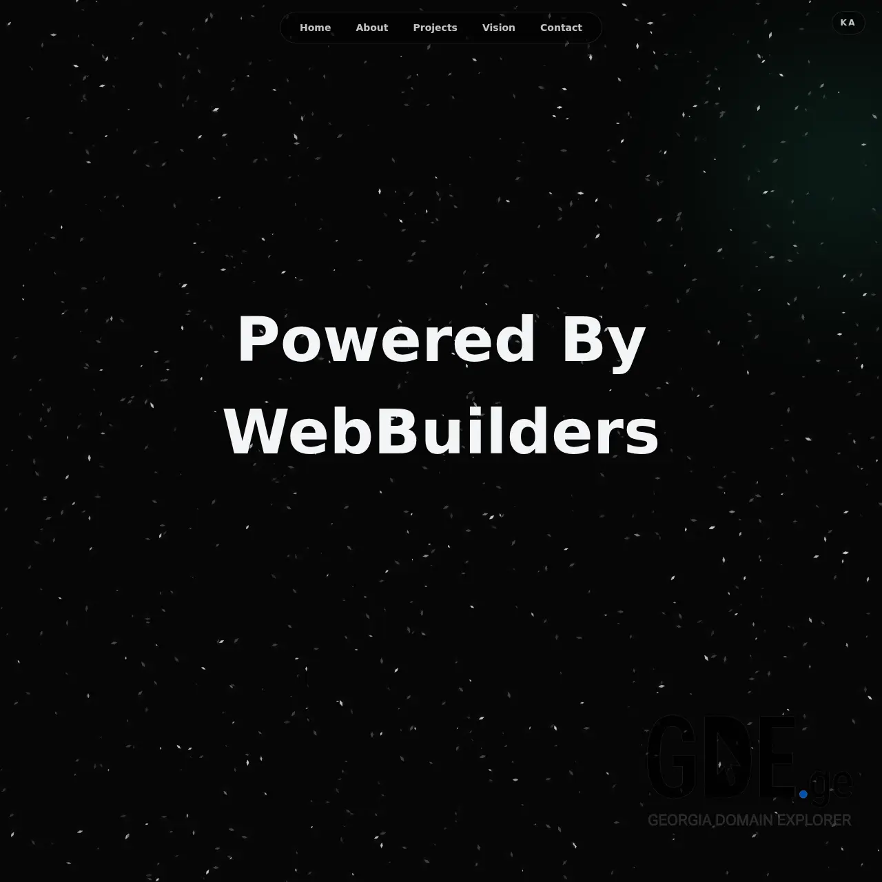 Screenshot of the site weby.ge at 2026-02-18