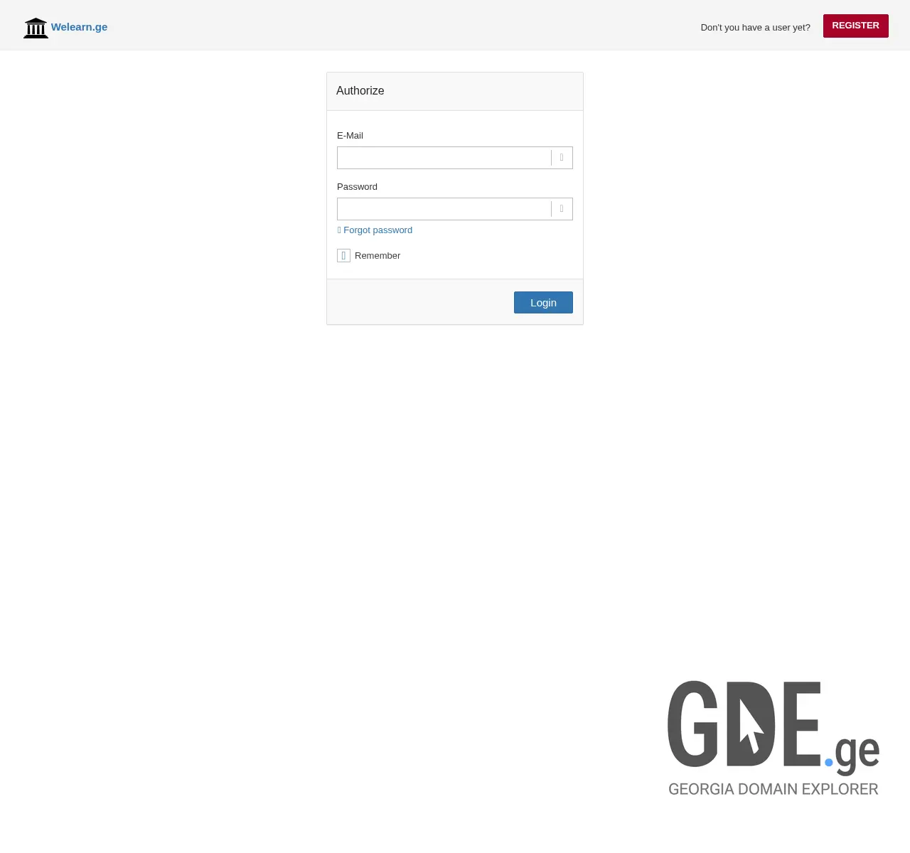 Screenshot of the site welearn.ge at 2025-11-25
