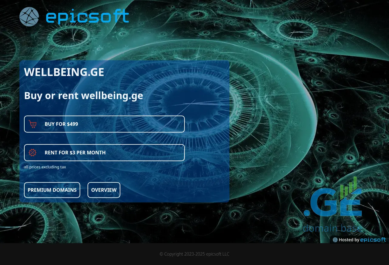 Screenshot of the site wellbeing.ge