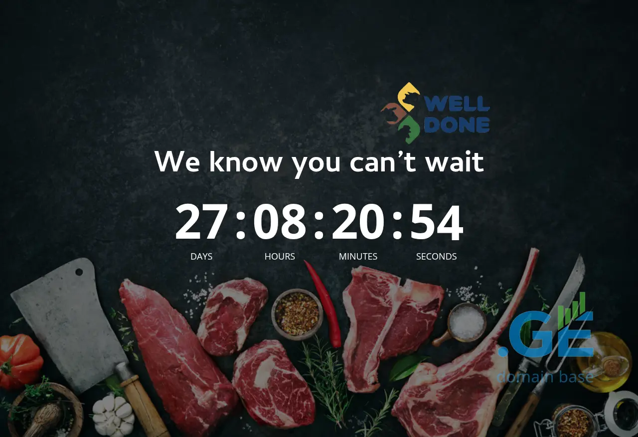 Screenshot of the site welldonemeat.ge