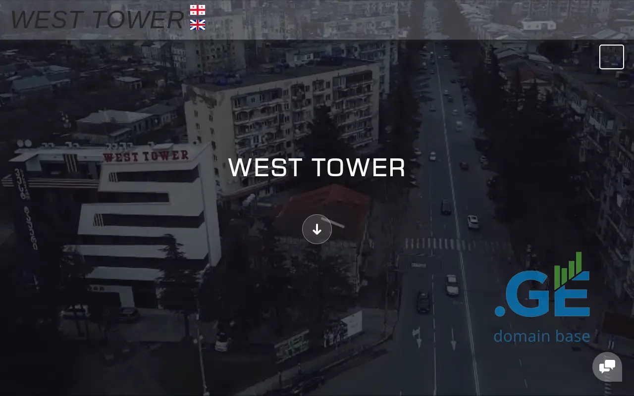 Screenshot of the site westtower.ge