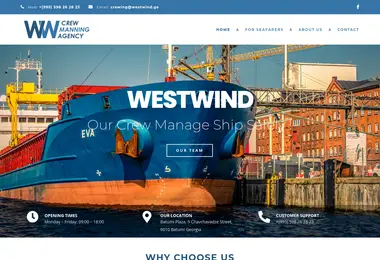 Screenshot of westwind.ge