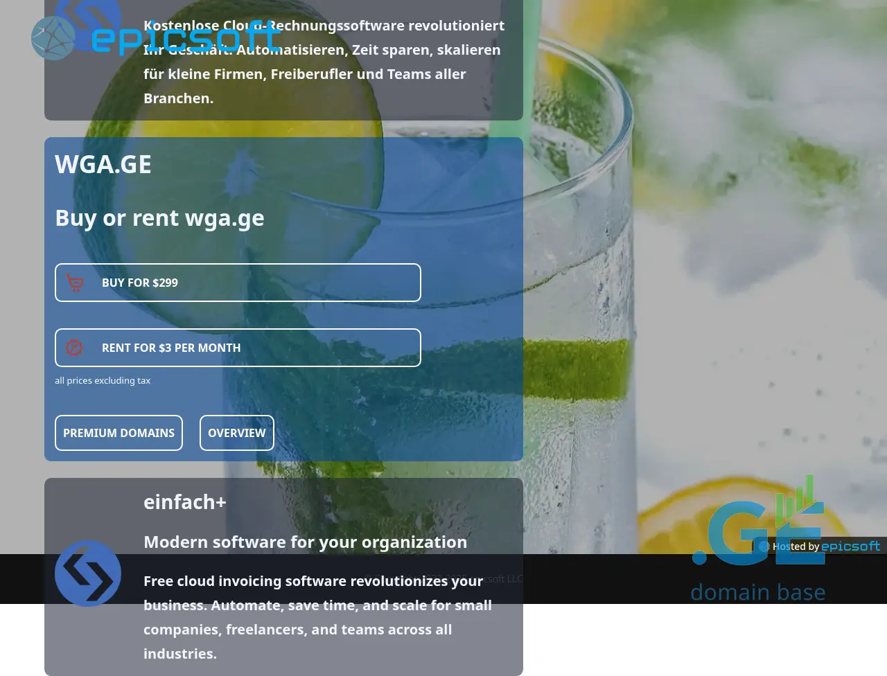 Screenshot of the site wga.ge