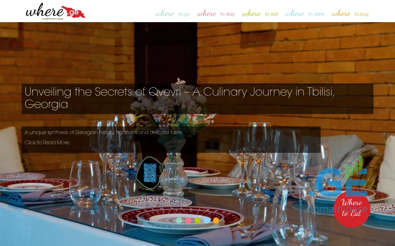 Screenshot of the site where.ge