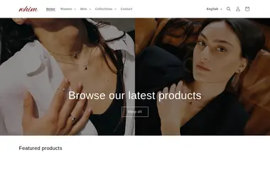 Screenshot of whim.ge