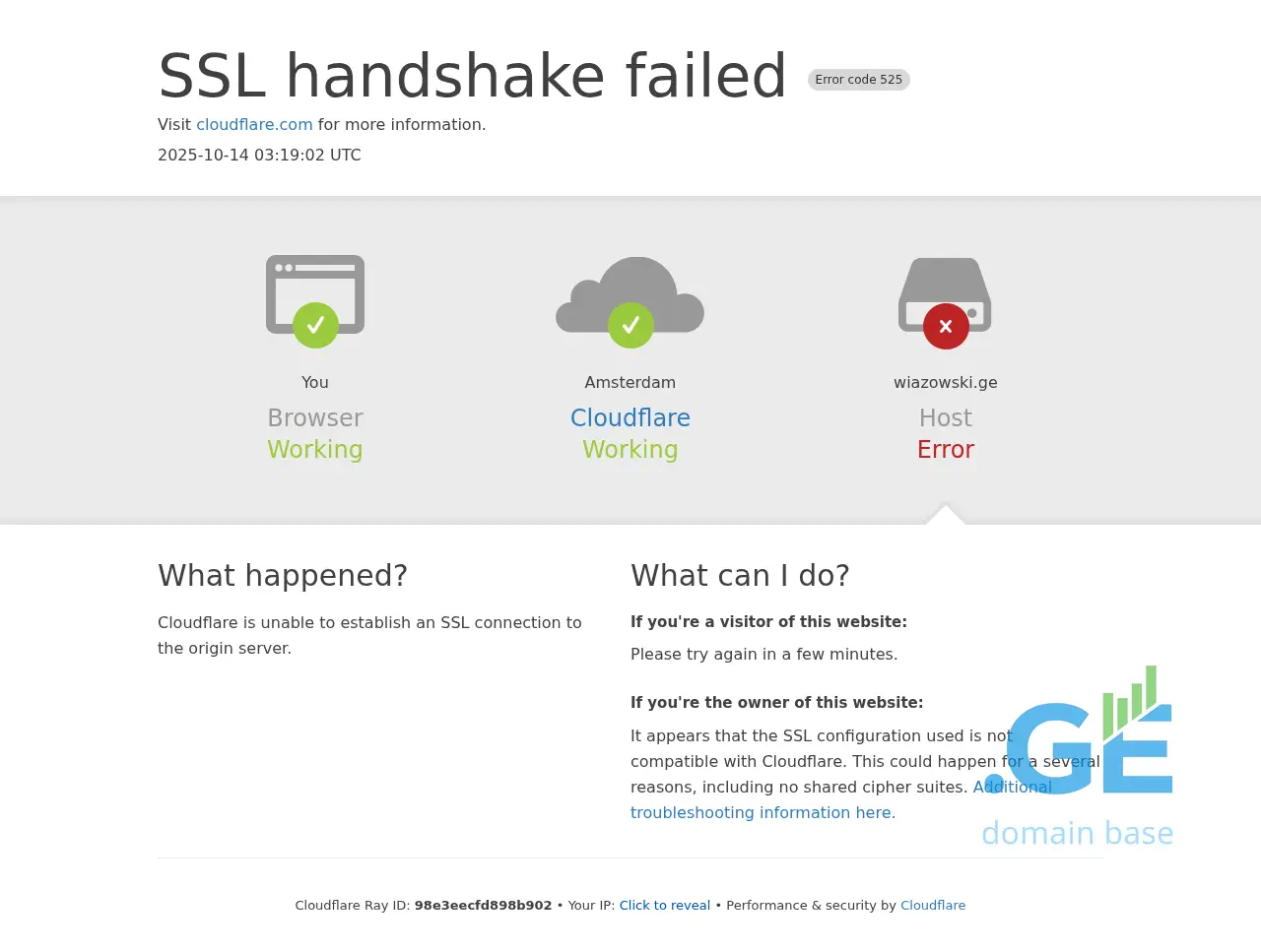 Screenshot of the site wiazowski.ge