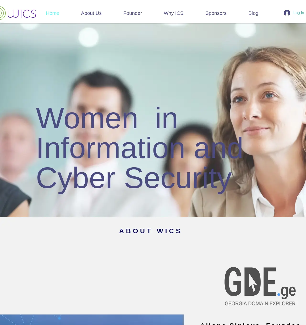 Screenshot of the site wics.ge at 2025-12-03