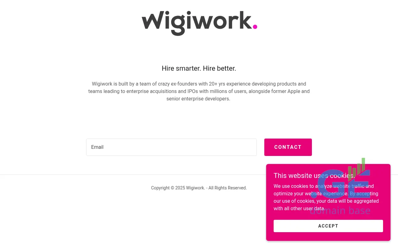 Screenshot of the site wigiwork.ge