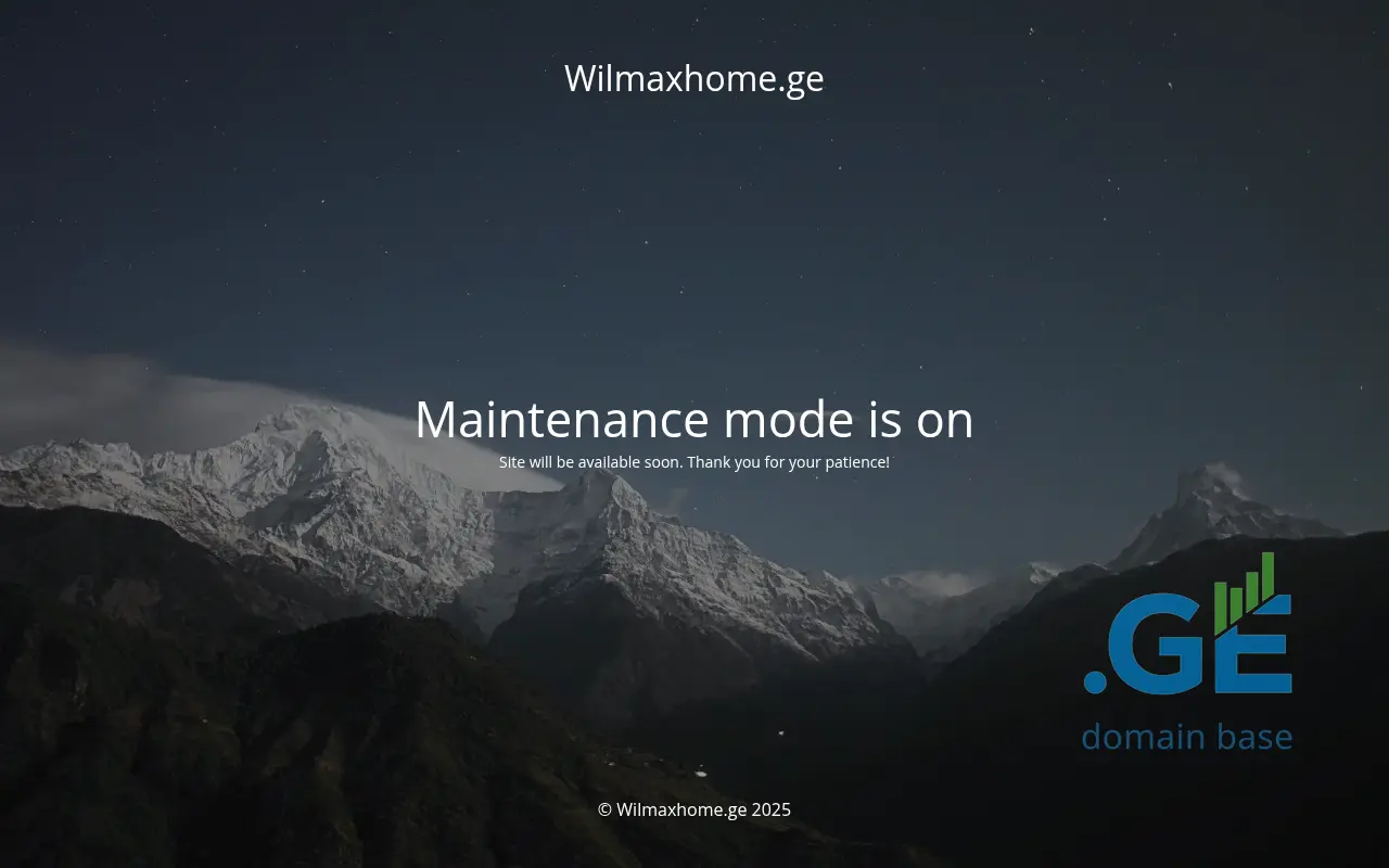 Screenshot of the site wilmaxhome.ge