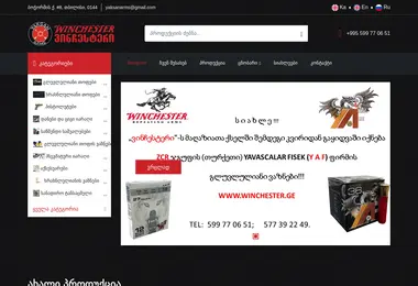 Screenshot of winchester.ge