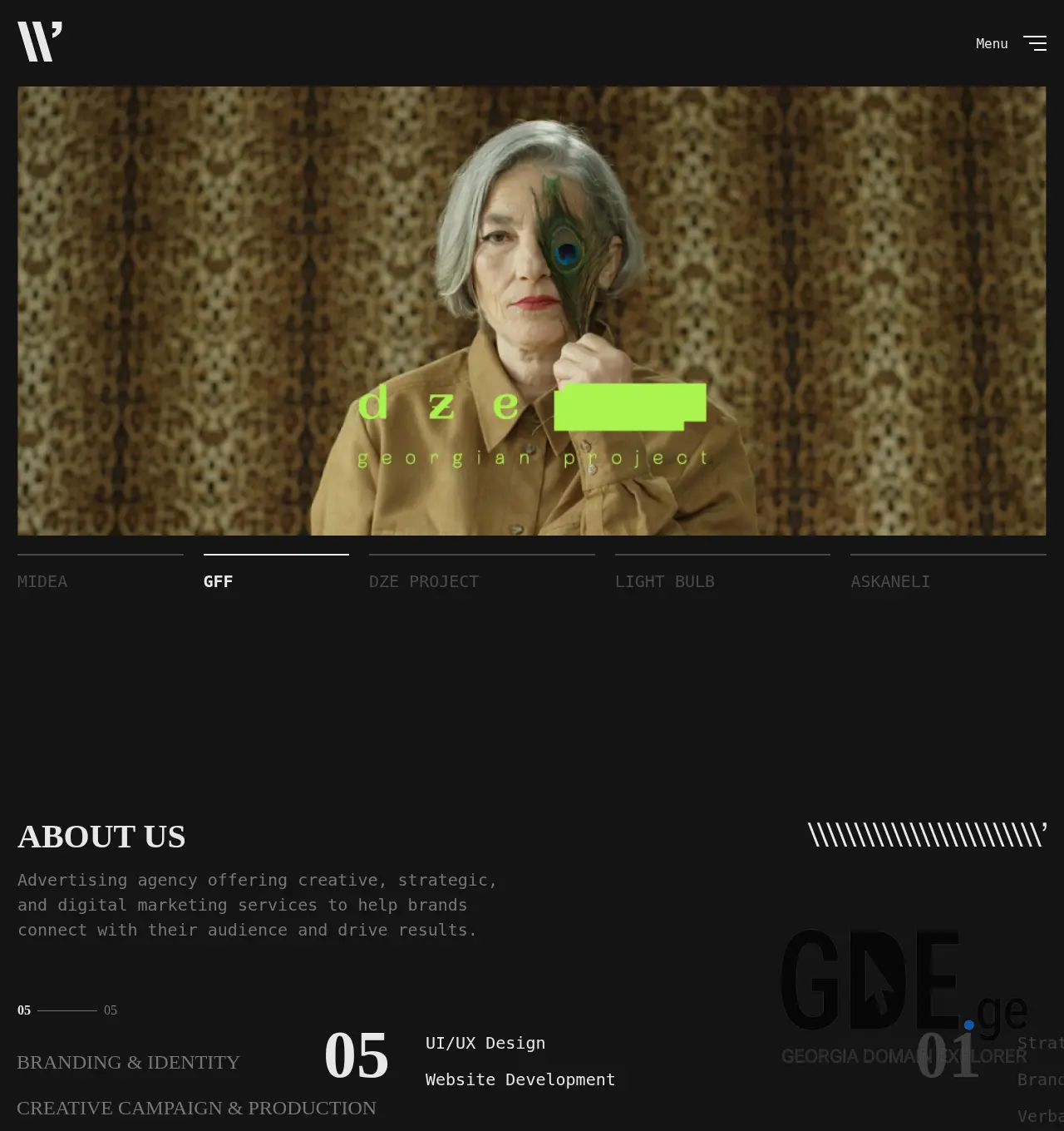 Screenshot of the site windfors.ge at 2025-11-29