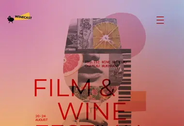 Screenshot of winecast.ge