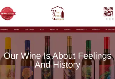 Screenshot of winehousegurjaani.ge