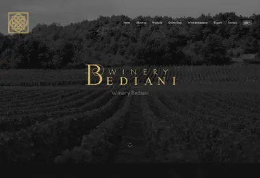 winerybediani.ge-ის ეკრანის სურათი