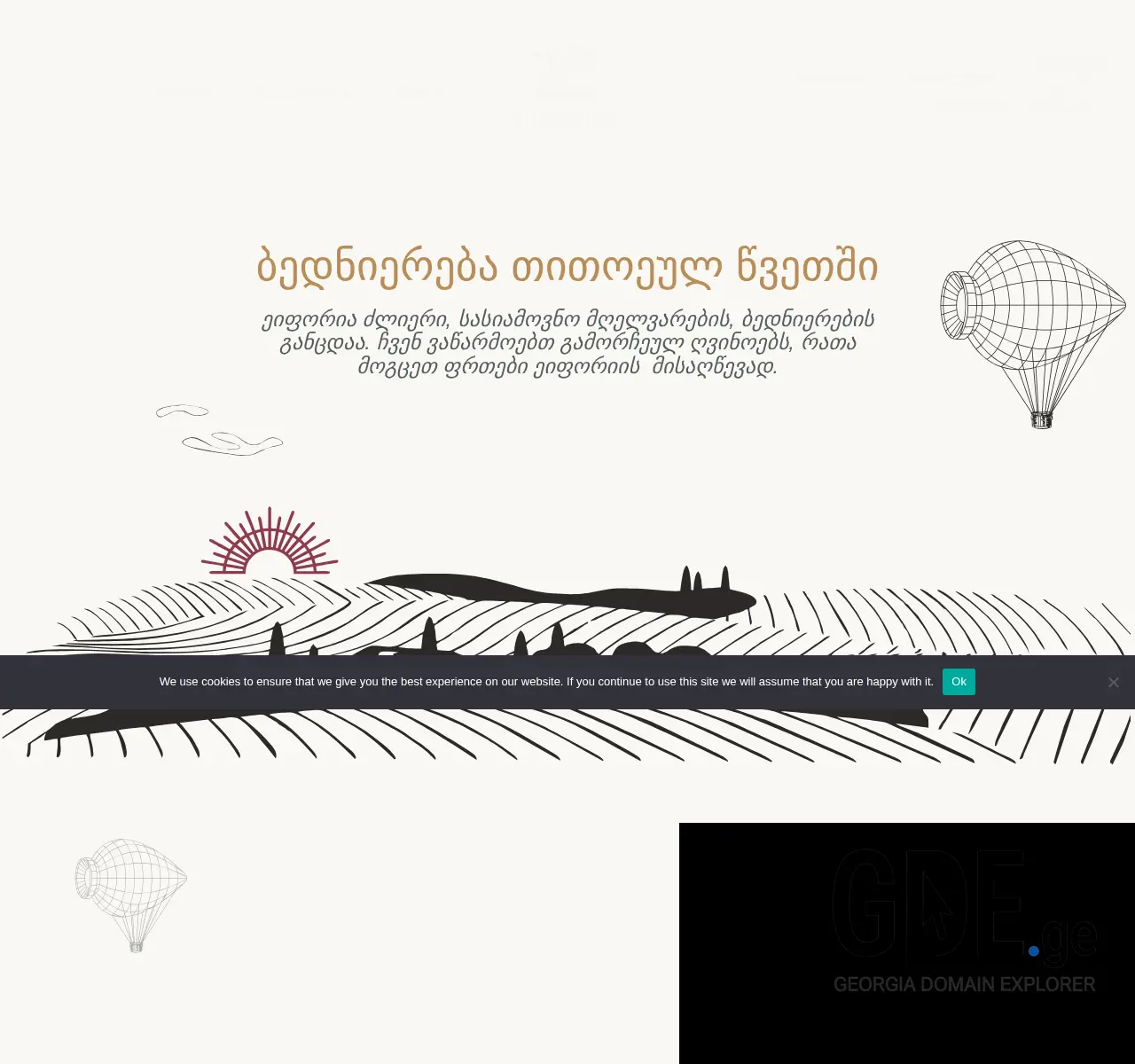 Screenshot of the site wineryeuphoria.ge at 2025-11-25