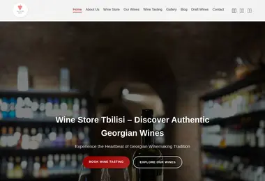 Screenshot of winestoreorbeliani.ge