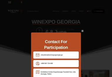 Screenshot of winexpo.ge