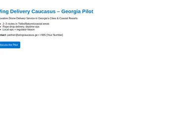 Screenshot of wingcaucasus.ge