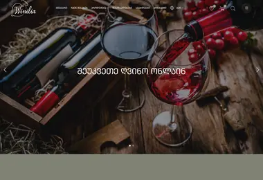 Screenshot of winilia.ge
