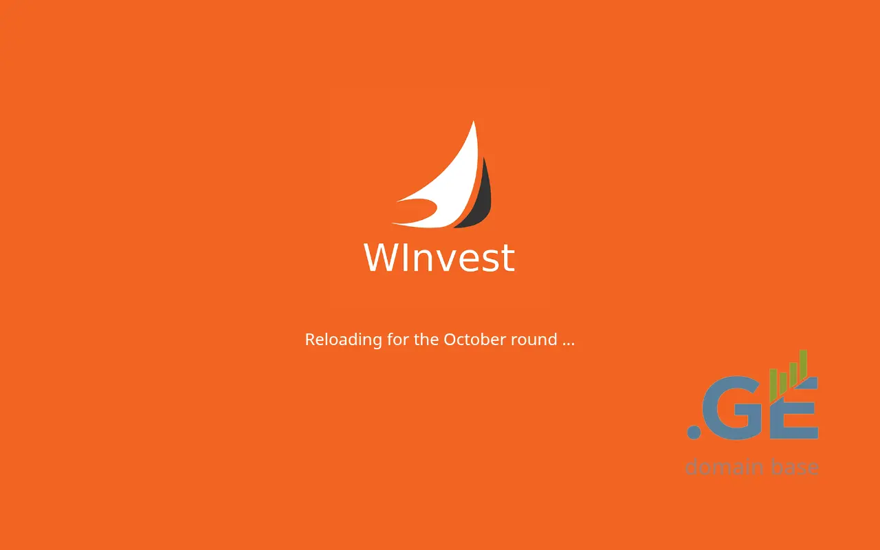 Screenshot of the site winvest.ge