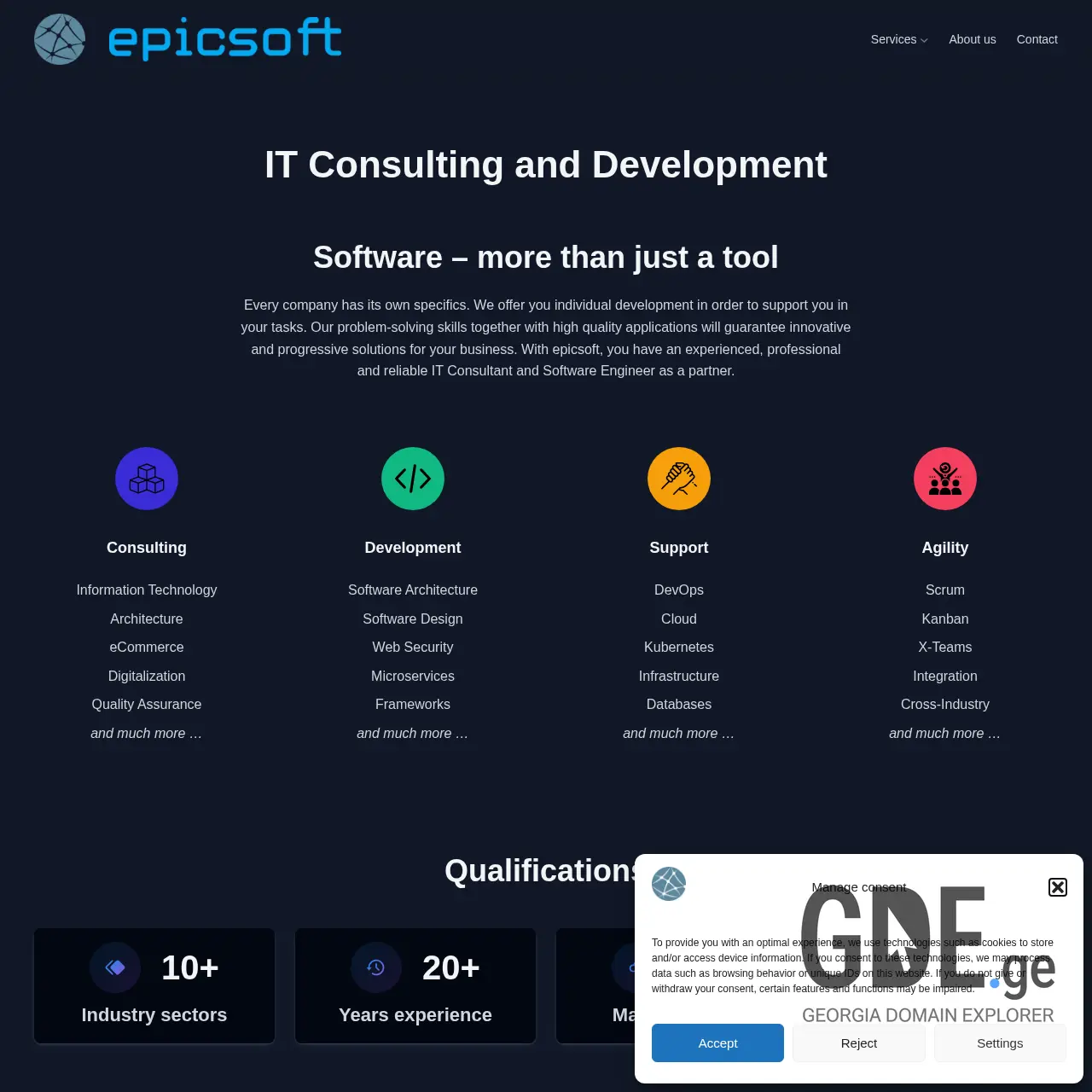 Screenshot of the site wip.ge at 2025-12-12