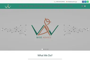 wiseadvice.ge-ის ეკრანის სურათი