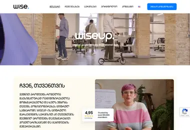 Screenshot of wiseup.ge