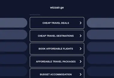 wizzair.ge-ის ეკრანის სურათი