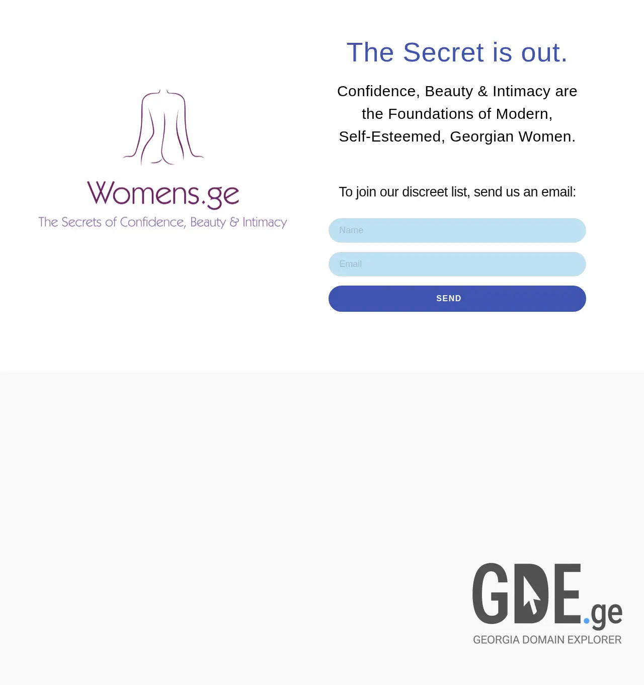 Screenshot of the site womens.ge at 2025-12-03