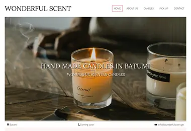 Screenshot of wonderfulscent.ge
