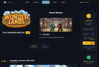 Screenshot of wonderlands.ge