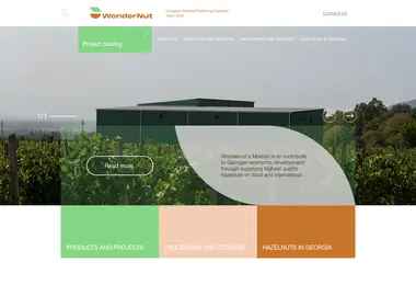 wondernut.ge-ის ეკრანის სურათი