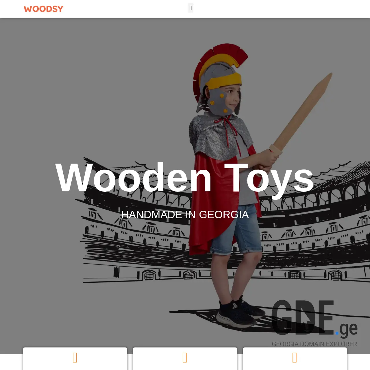 Screenshot of the site woodsy.ge at 2026-02-27