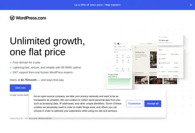 wordpress.ge-ის ეკრანის სურათი